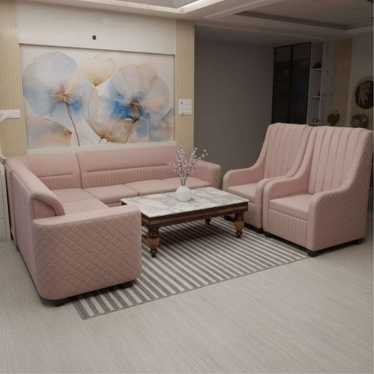 Premium Pink Sectional Sofa